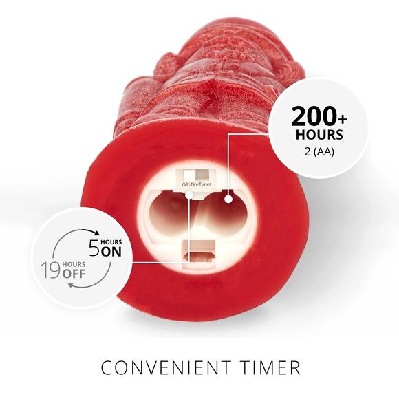 Luminara Flameless Candle Holiday Red Nutcracker Chalky Finish Moving Flame NEW - Picture 7 of 7